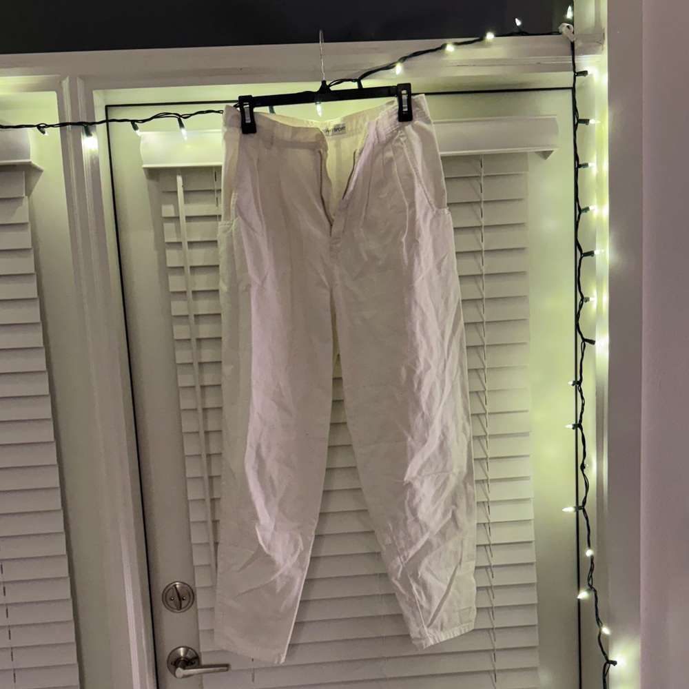 Vintage 90’s Pleated White Pants